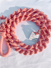 Load image into Gallery viewer, Pink Conch Macrame Dog Leash - 6 foot
